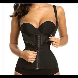 Zip and Clip Neoprene Waist Trainer Vest Small